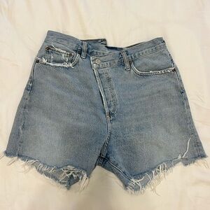 Agolde criss cross shorts